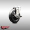 Service Caster 5 Inch 316SS Soft Rubber Wheel Swivel Bolt Hole Caster with Brake SCC-SS316BH20S514-SRS-TLB - alternate 3